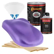 HOT ROD FLATZ Plum Crazy Metallic Quart Kit URETHANE Flat Auto Car Paint Kit