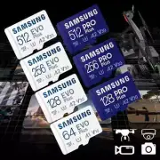 SAMSUNG EVO Plus 128GB MicroSD Micro SDXC C10 Flash Memory Card w/ SD Adapter
