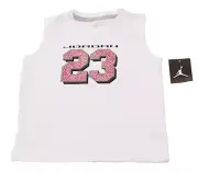 Nike Jordan Youth Boy's Size XL White Sleeveless Shirt Jordan 23 13-15 Yrs