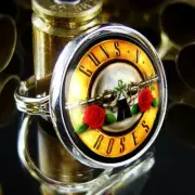 Guns N' Roses GNR Logo Handmade Sterling Silver Charm Ring