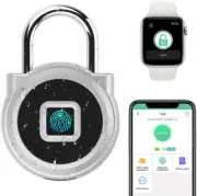 eLinkSmart Gym Locker Padlock with Fingerprint Remote Authorized Unlock Recor...