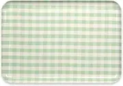 Tatsu Craft SR Luncheon Tray, Large, Milky, Check, Green, Dishwasher Safe, Microwave Safe, Stylish Tray