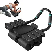 Abs Roller Wheel - Four-Wheel Ab Trainer Workout Equipment | Home Gym Abdominal Exercise Sliders for Adults, Women, Men, Teens, Youth