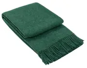 Brighton NZ Wool Throw Rug - Emerald