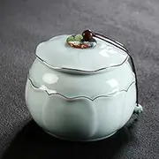 sealed lids, Modern Storage Jars Tea Tins Traditional Sealed Lids Home Kitchen Dining Decoration for Tea Coffee Sugar And More,A(A)