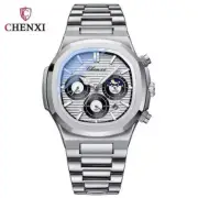CHENXI Men Watch Multifunction Wristwatch Sport Watch for Male Quartz Date Watch