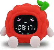 Children's Sleep Training Clock, Touch Night Light, Sound Machine and OK to Wake Alarm Clock for Toddlers and Kids, Sleep Training Clock for Boys and Girls Bedroom Sleep Trainer (Litchi)