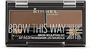 Rimmel London Brow This Way Eyebrow Sculpting Kit #002 - Mid Brown
