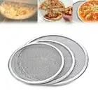 Flat Oven Net Cookware Pizza Screen Baking Tray Aluminium Mesh Plate Pan
