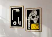 [Namly Design] Poster - Crayon Magique Retro Artwork / Set of 2