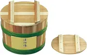 Yamashita Kogei 522493 Pickle Container, Natural, Approx. Diameter 11.0 x Height 8.7 inches (28 x 22 cm), Made in Japan, Pickle Barrel, 2.8 gal (9 L)