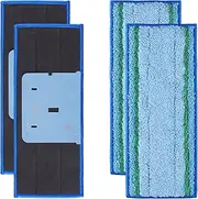 4 Pack Mop Pad for iRobot Braava Jet M6 Ultimate Robot Mop, Upgraded M6 Wet Mopping Pad, Washable Microfiber Replacement Cleaning Pad
