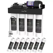 SimPure 400GPD UV Tankless Reverse Osmosis System Water Filters 1-Year Set 0 TDS