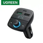 Ugreen Car Charger Bluetooth 5.0 FM Audio Transmitter Quick Charge USB C 20W