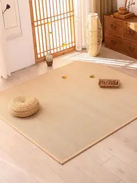 在飛比找Yahoo!奇摩拍賣優惠-日式竹編地毯飄窗墊客廳茶室編織毯草編草席鋪榻榻米墊子涼席地墊
