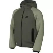 Nike Tech Pack Fleece Full Zip Hoodie Windrunner Jacket Khaki Green FD3285 326 L