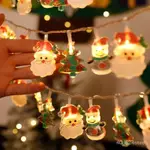 聖誕節彩燈串雪人老人聖誕樹裝飾燈櫥窗店鋪場景佈置創意掛飾掛件 KPJB