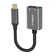 MBEAT Elite USB-C to 3.5mm Audio and Microphone Adapter - Adds Headphone Audio a