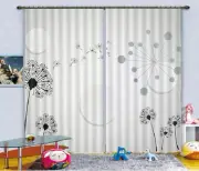 Simple Pattern template 3D Curtains Blockout Photo Printing Curtain Drape Fabric