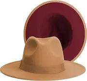 [SAJUZEN] Womens & Mens Fedora Hats, Wide Brim Fedora Hats for Women Men