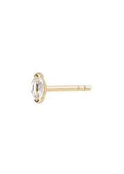 Otiumberg Diamond Marquise 9kt Gold Single Stud Earring ONE SIZE