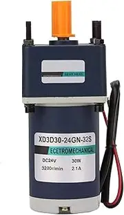 DC24V 30W Reduction Motor, XD3D30-24GN-32S Permanent Magnet Adjustable Speed Reduction Gear Motor(640RPM) Tools