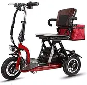 Folding Electric Mobility Scooter Foldable 3 Wheel Adults Mobility Scooters Long Range Travel