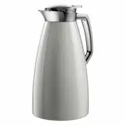 Emsa vacuum jug teapot coffee pot PLAZA Quick Tip stainless steel silver 1L