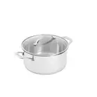 Scanpan Stainless Steel 24cm/4.8L Dutch Oven w/ Lid Round Induction Cookware SLV