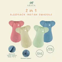在飛比找蝦皮購物優惠-Arsva 2 合 1 即時襁褓睡袋即時襁褓 ARSVA