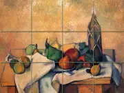Art Mural Ceramic Bottle Wine Backsplash Cezanne Tile #73