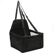 Dog Car Seat Booster Pet Car Basket with Dog Dog Cats Travel Seat Protector for Back Seat for Small and Medium Pets Black L