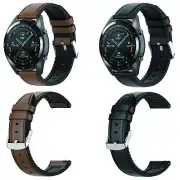 22mm Leather Wristband Watch Strap for Samsung Galaxy Watch 3 45mm SM-R840