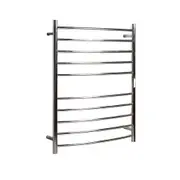 HOTWIRE Hotwire Heated Towel Rail - Curved Round Bar (H900mmxW700mm) with Timer - Chrome