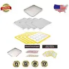 Complete 9-Piece Baking Kit: Stainless Steel Roasting & Dehydrating Accessories