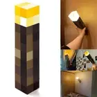 Minecraft Game Torch Wall Lamp Desk LED Night Light Bedroom Decoration Kids Gift