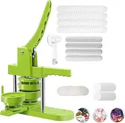 Badge Maker, 58Mm/2.28in Badge Pin Button Maker Machine, Pin Maker Machine, with 100 Sets of Badge Materials, 1 Circle Cutter and 1 Mold, Easy to Use, for DIY Badges, Refrigerator Magnets