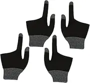 HEATSHAKING 2Pairs Comfortable Gaming Touch Screen Gloves with Graphene Fingertips Breathable Design for Mobile Gaming and Billiards Enhanced Touch Sensitivity and Control