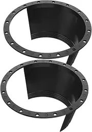 Mikinona 2pcs Splashproof Car Speaker Spacer Adapter Durable Speaker Ring for Protection Against Moisture Dirt Stains Lightweight Easy to Use