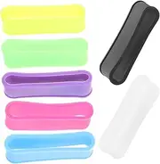 WESIEVYA 7pcs Handle Grip Glue Tennis Overgrip Protectors Non-Skid Racket Grips Silicone Racket Grip Rings Tennis Racket Grips Badminton Tennis Grips Small Overgrip Protector Racket Ring