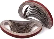 1/2 X 18 Inch Sanding Belt Sandpaper, 80 Grit Aluminum Oxide Air File Sanding