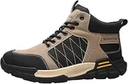[Zedazoom] High Top Safety Shoes Steel Toe Trainers Breathable Lightweight Work Shoes Sneakers for Protection Anti Slip Boots for Men