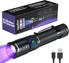 DARKDAWN UV Flashlight 395Nm Black Light Mini USB Rechargeable Ultraviolet LED