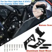 Aluminum Seat Riser Kit For Sur Ron Light Bee X / Segway X260 X160 - Raises 5cm