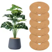 6-Pack 7.9 Inch Coconut Fibers Mulch Ring Tree Protector Mat [Coconut Brown]