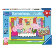 Ravensburger Peppa Pig 2x12 Piece Jigsaw Puzzle