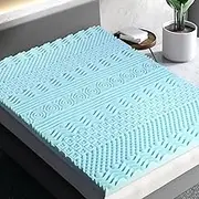 Memory Foam Mattress Topper 11-Zone 8cm Queen Comfortable Sleep Support