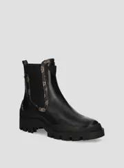 GUESS Women's Black Yesses Boots Size: 10, Faux Leather