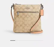 Coach CR182 Mini Rowan File Bag Shoulder Purse - NWT Tan/blush
