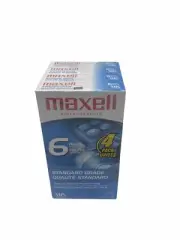 Maxell Standard Grade T-120 6 hour Blank VHS Video Cassette Tapes New Sealed